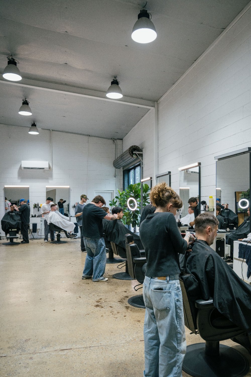 A busy afternoon on the floor at Attaboy Barbers Prospect, Adelaide